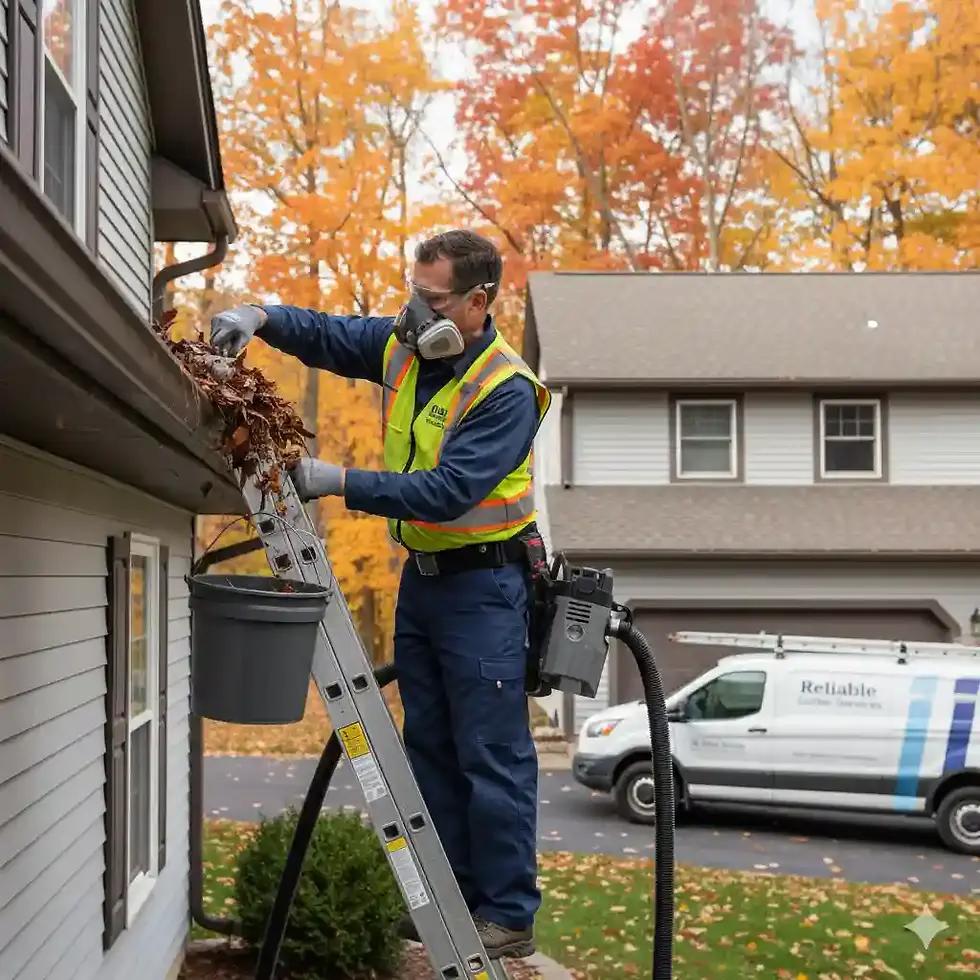 Gutter cleaning and maintenance